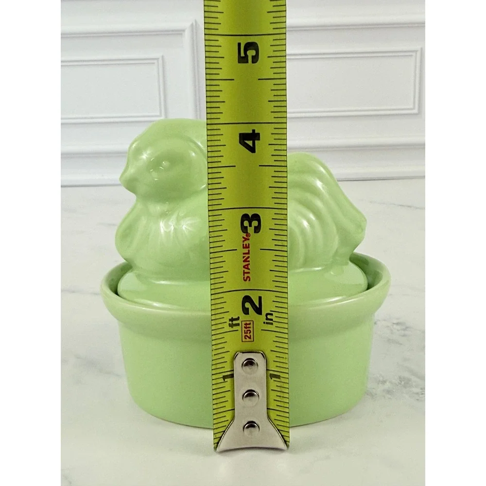 VTG BIA Green Hen Chicken Ramekin 